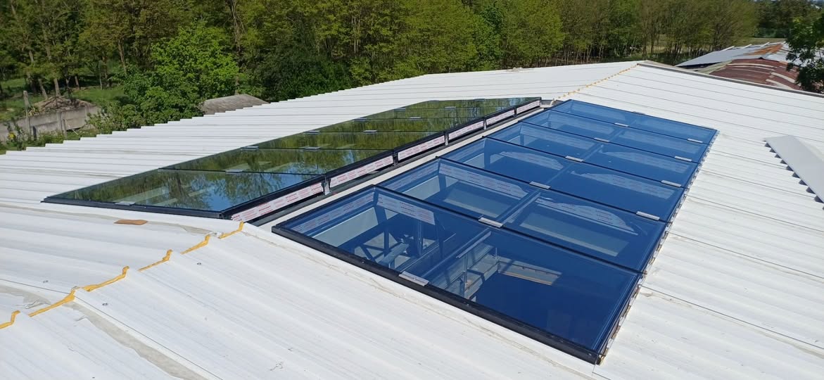 Stakleni krov s aluminijskom konstrukcijom